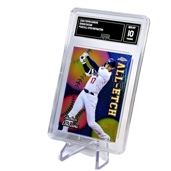 SHOHEI OHTANI 2024 TOPPS CHROME ALL ETCH REFRACTOR GEM MINT 10 - Picture 2 of 4